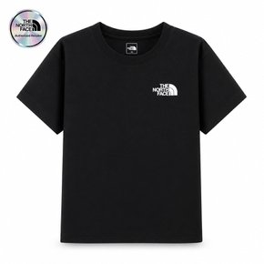[노스페이스 키즈 공식] 키즈 고 투 반팔 티 NT7US01T_BLK
