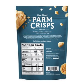 ParmCrisps  오리지널  리얼  치즈  오븐  구운  팜  크리스프  스낵  1.75  온즈