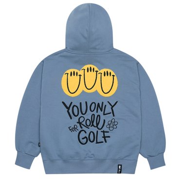 욜프 22 A/W YORF SMILE HOODIE BLUE 스마일 후드티 블루