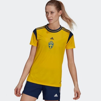  아디다스 스웨덴 축구 홈 저지 유니폼 반팔 옐로우 여성