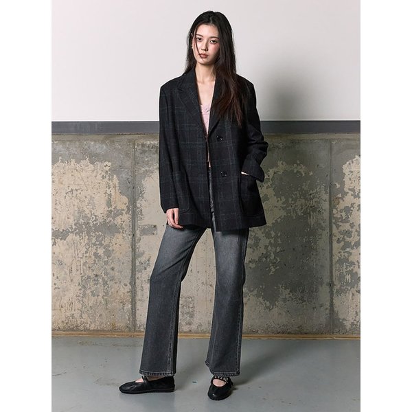 Overfit Check Jacket  Ash Check (KE6111M024)