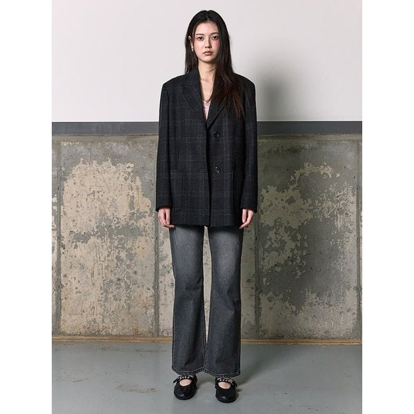 Overfit Check Jacket  Ash Check (KE6111M024)