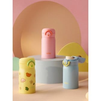 써모스 보온보냉 원터치 마이디자인 보틀 JNR-251K (250ml) 기본스티커 포함