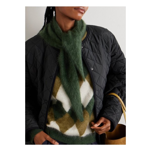 아치4 소네트 브러시드  캐시미어 스카프 그린 46376663162854750