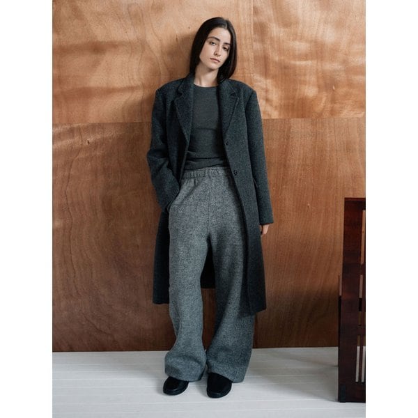 Wool Boucle Banding Pants (3Colors)