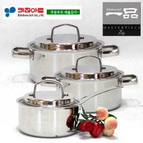 일품(一品) 7-PLY 통칠중냄비 3종(D)SET(16+20+24)