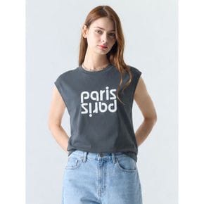 코튼 레터링 민소매 티셔츠_P399765121