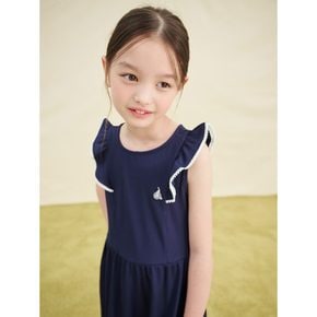 클래식 골지 민소매 원피스  네이비 (BI5471G10R)
