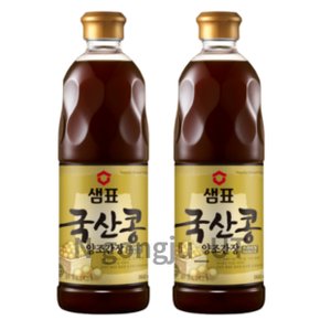 샘표 발효 명가 국산콩 프리미엄 양조간장 860ml 2개