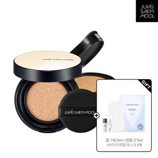 정샘물 [NEW컬러]정샘물 에센셜 스킨 누더 쿠션 (+리필) + 물크림8ml + 앰플선5ml + 리프팅마스크 1매