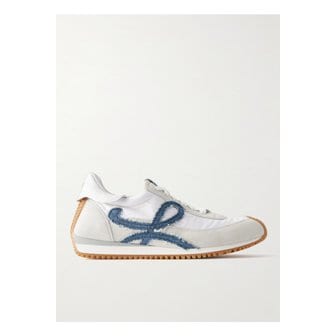 로에베 플로우 러너 데님 트리밍 셸 스웨이드 스니커즈 화이트 46376663162858895