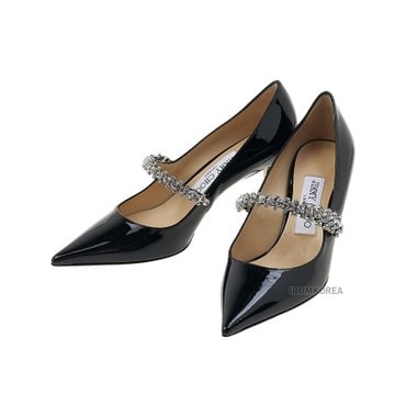 지미추 FW24 여성 빙 펌프 힐 BING PUMP 65 PAT BLACK