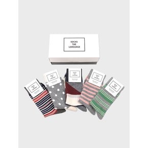 new 그레이 양말 5set