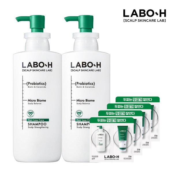 탈모증상완화 샴푸 두피강화 400ml 2개+증정