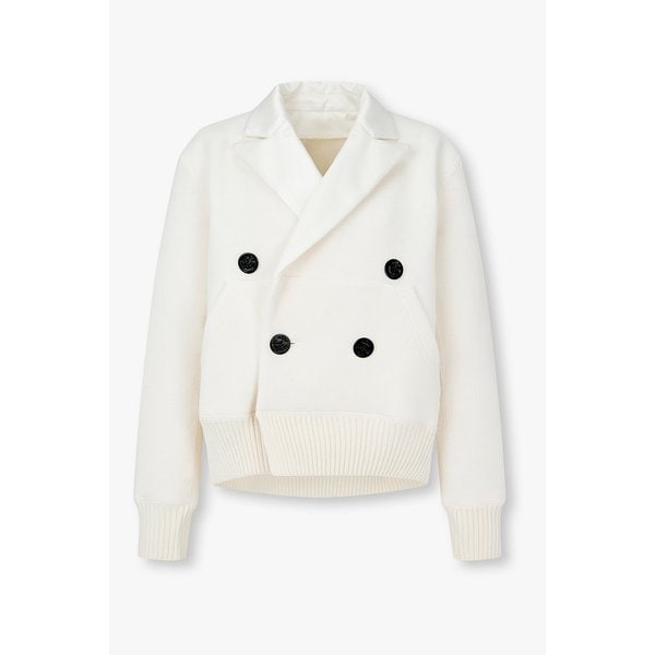 여성 캐시미어 블렌드 니트 자켓_아이보리 6416101126000