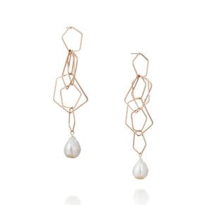 Rudy Pearl `drop` earrings