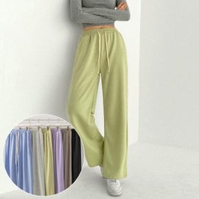 코센 와이드 팬츠  6color 무지 편안한 허리 밴딩 통바지 트레이닝 바지