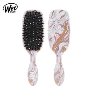 웻브러쉬 wet brush 샤인 인핸서 메탈릭마블 브론즈 헤어 드라이 브러쉬 극손상모 두피 마사지 머리 빗