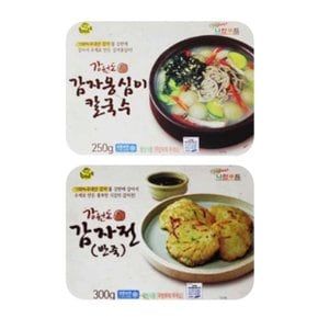 [나찬푸드] 감자옹심이 칼국수 4팩+감자전2팩