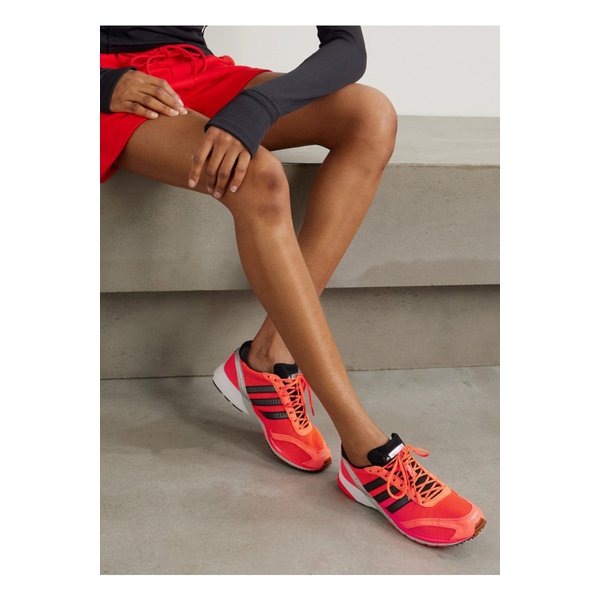 아디제로 아디오스 Og 고무 트리밍 메시 스니커즈 레드 1647597353661197