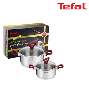 [Tefal] 테팔 유니크 인덕션 프리미엄 냄비(양수18+24)