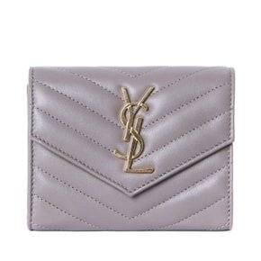 YSL 금장 모노그램로고 마틀라쎄 여성 반지갑403943 AAA44 2826 403943 AAA44