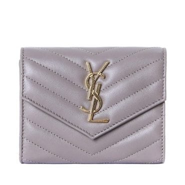 생로랑 YSL 금장 모노그램로고 마틀라쎄 여성 반지갑403943 AAA44 2826 403943 AAA44