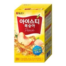 [무료배송]담터 아이스티 복숭아 20T x 4개