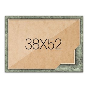 퍼즐액자 38x52 고급형 슬림 엣지 앤틱그린 (누니액자)
