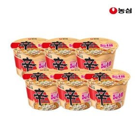 농심 신라면 툼바 큰사발면 113g x 6개