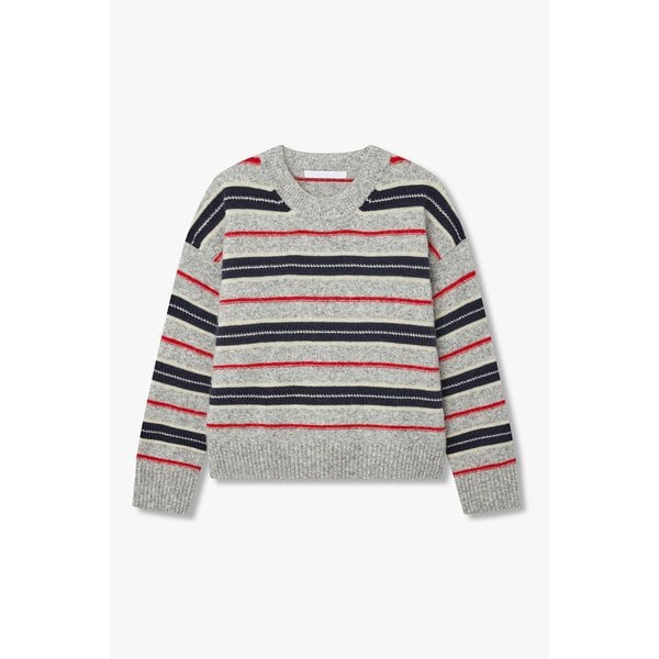 스트라이프 크루넥 니트 풀오버 7115450Y02171