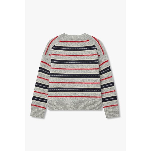 스트라이프 크루넥 니트 풀오버 7115450Y02171