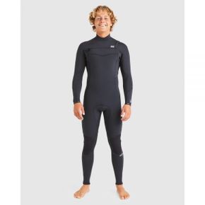 Billabong 302 Absolute Natural Chest Zip Ss Wetsuit - BLACK