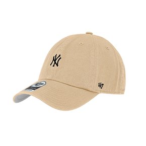 47브랜드 B-BSRNR17GWS-KHA 클린업 NY 뉴욕 양키스 스몰 로고 볼캡