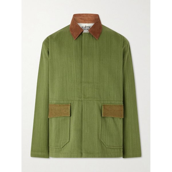 카틱 리서치 조드퍼 자수 스웨이드 트림 코튼 재킷 46376663162975536