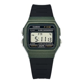 [카시오 CASIO] F-91WM-3ADF 공용 우레탄시계