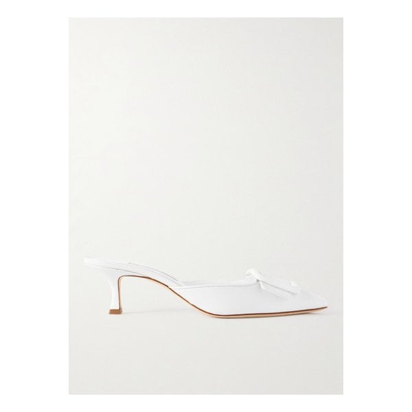 메이세일 버클 가죽 뮬 50mm 화이트 1647597347824467