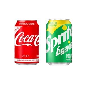  코카콜라 업소용 355ml 24입 + 스프라이트 355ml 24입