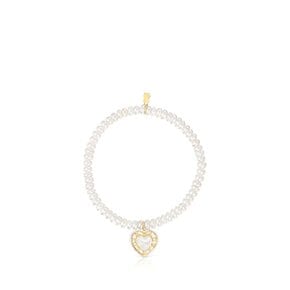 토스 18K 골드팔찌/115301030/TOUS Gold bracelet and cultured pearls Valentine