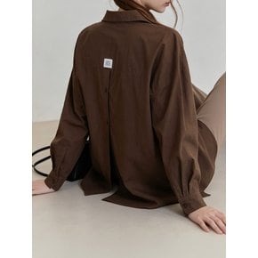 백 버튼 코튼 셔츠_NFSH6619