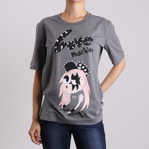 러브모스키노 러브 캐릭터 프린트 티셔츠 그레이 W4F1561E1698 LOVE T-SHIRT