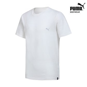 푸마 [TOP] 푸마 남여 공용 코튼 반팔 티셔츠 1종 베이직 화이트