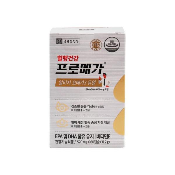 종근당건강 프로메가 알티지 오메가3 듀얼 520mg x 60캡슐 1통 (S19044665)