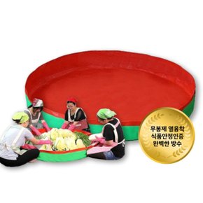 제이오마켓 김장매트 무봉제 원형 그린 140