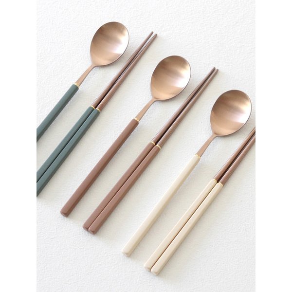 에펠 보겐피노 로즈골드 수저세트 3color