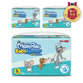  마미포코 베이비러너팬티 기저귀 대형 남여공용 4단계 L 120매