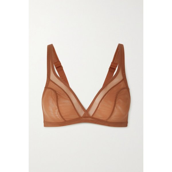 Stretch-tulle Soft Cup Bra 라이트 브라운