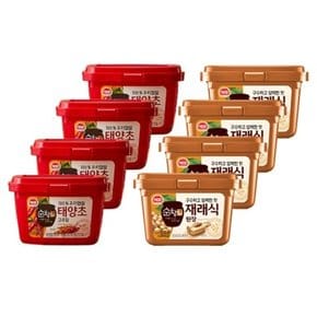 해표 된장 순창궁 된장500g 4개+고추장500g 4개