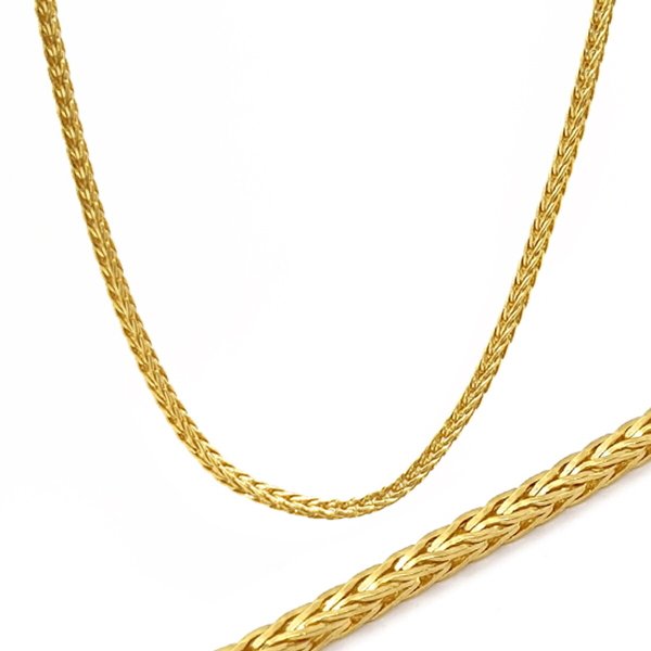 [골드리카]순금 여우체인 목걸이 7.5g+18K잠금(99.9)