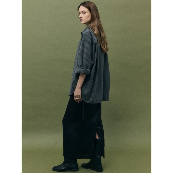 MORI STRIPE SHIRT - GRAY